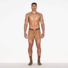 SKIMS COTTON MENS 3" BOXER BRIEF 3-PACK | RUSSET MULTI