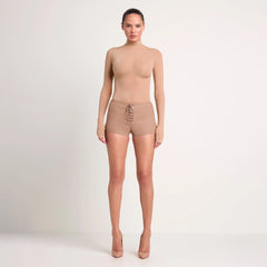 LUDOVIC DE SAINT SERNIN X SKIMS MILKY SHEER MOCK NECK LONG SLEEVE TOP | SIENNA