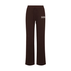 SWEATER KNIT LOGO PANT | COCOA EGRET