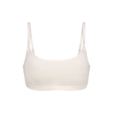 COTTON JERSEY MATERNITY NURSING SCOOP BRALETTE | MARBLE
