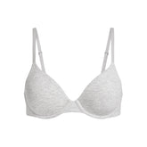 COTTON JERSEY T-SHIRT BRA | LIGHT HEATHER GREY