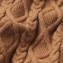 SNOW BUNNY CABLE KNIT LEGGING | DARK HONEY