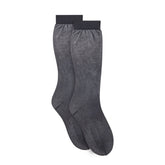 HOSIERY SHEER CREW SOCK 2-PACK | ONYX