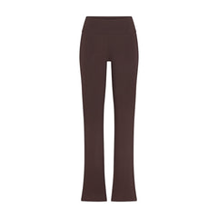 COTTON JERSEY FOLDOVER PANT | ESPRESSO