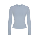 COTTON JERSEY LONG SLEEVE T-SHIRT | FOG