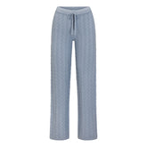 SWEATER KNIT CABLE STRAIGHT LEG PANT | FOG