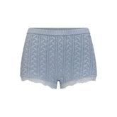SWEATER KNIT CABLE MICRO SHORT | FOG
