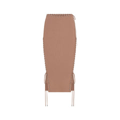 LUDOVIC DE SAINT SERNIN X SKIMS REFINED KNIT MIDI SKIRT | SIENNA