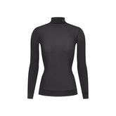 LUDOVIC DE SAINT SERNIN X SKIMS MILKY SHEER MOCK NECK LONG SLEEVE TOP | ONYX