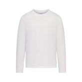 SKIMS COTTON MENS CLASSIC LONG SLEEVE T-SHIRT | CHALK