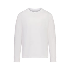 SKIMS COTTON MENS CLASSIC LONG SLEEVE T-SHIRT | CHALK