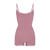 FITS EVERYBODY LACE ONESIE | MUTED MAUVE