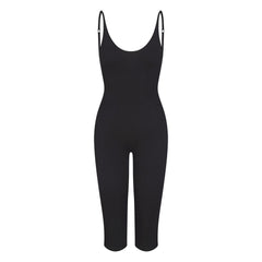 SMOOTH LOUNGE CAPRI CATSUIT | OBSIDIAN