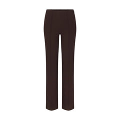 THE ESSENTIAL PANTS HIGH-WAISTED PINTUCK STRAIGHT PANT | ESPRESSO