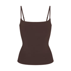 COTTON JERSEY CAMI | ESPRESSO