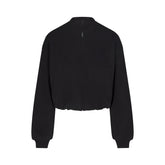 COTTON FLEECE BOMBER JACKET | ONYX
