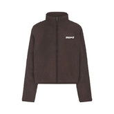 TEDDY BOXY ZIP UP JACKET | ESPRESSO