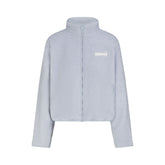TEDDY BOXY ZIP UP JACKET | FOG