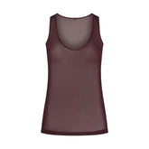 SLINKY KNIT SCOOP LONG TANK | CURRANT