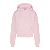 COTTON FLEECE ZIP UP HOODIE | CHERRY BLOSSOM