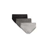 SKIMS STRETCH MENS BRIEF 3-PACK | GUNMETAL MULTI