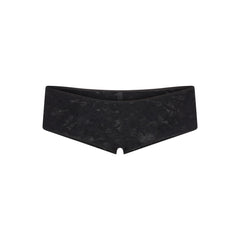 STRETCH LACE LOW RISE HIPSTER | SOOT