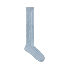 SWEATER KNIT CABLE SOCK | FOG