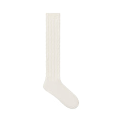 SWEATER KNIT CABLE SOCK | IVORY