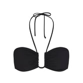 SIGNATURE SWIM U WIRE HALTER TOP | ONYX