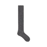 TWEED KNIT SLOUCH SOCK | DARK HEATHER GREY