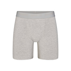 SKIMS STRETCH MENS 5 INCH BOXER BRIEF | LIGHT HEATHER GREY
