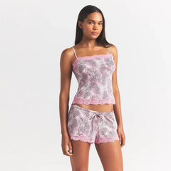 SKIMS SLEEP CAMI AND SHORT SET | BLOOM MINI MULTI ANIMAL