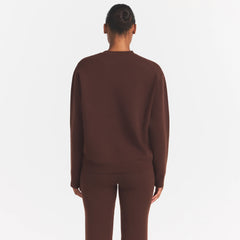 SWEATER KNIT LOGO PULLOVER | COCOA EGRET