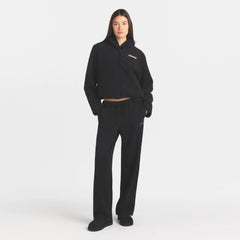 TEDDY BOXY ZIP UP JACKET | ONYX