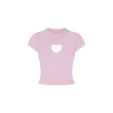 WORN IN JERSEY BABY HEART T-SHIRT | BABY PINK