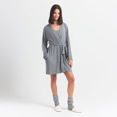 SOFT LOUNGE ROBE | HEATHER GRAY
