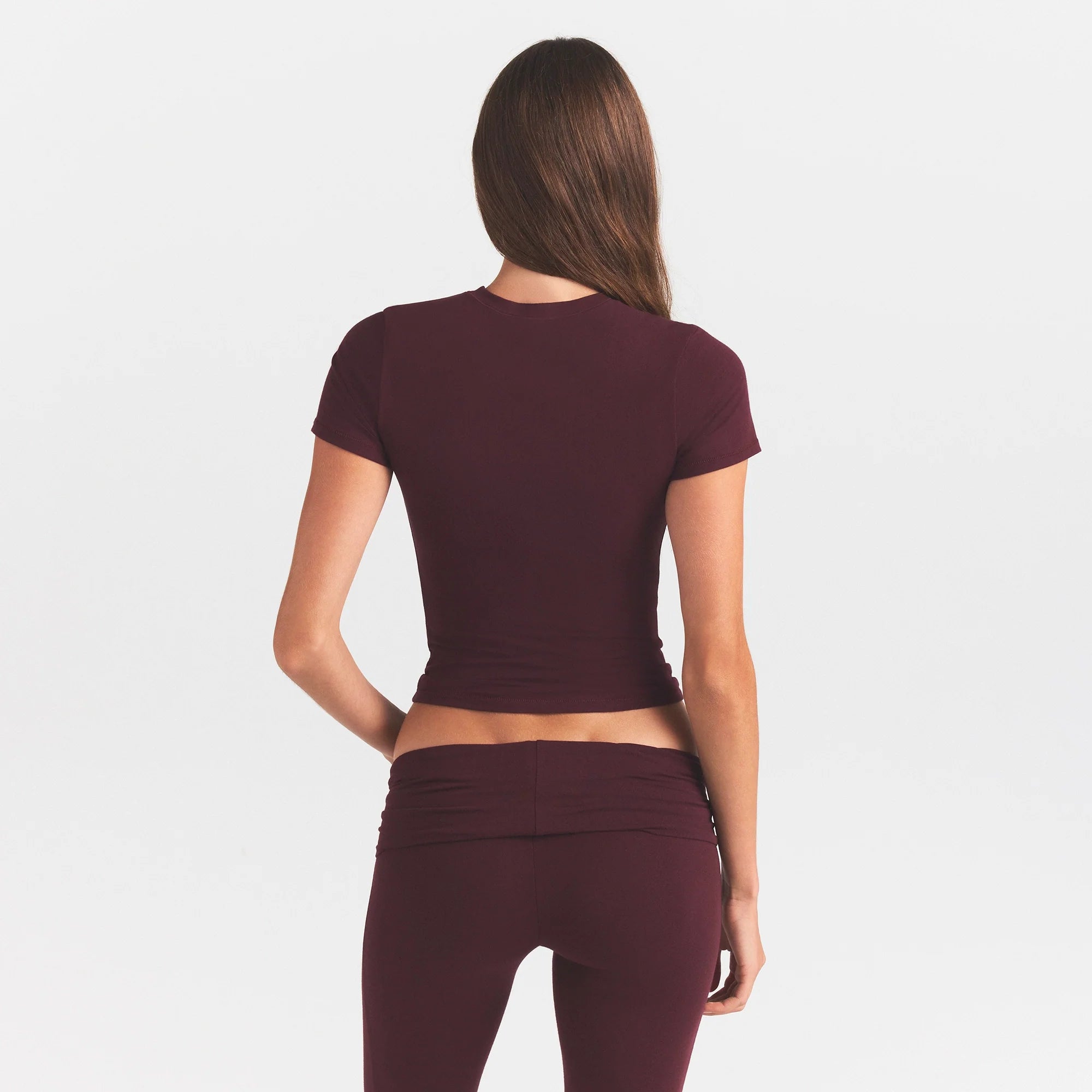 COTTON JERSEY T-SHIRT | CURRANT