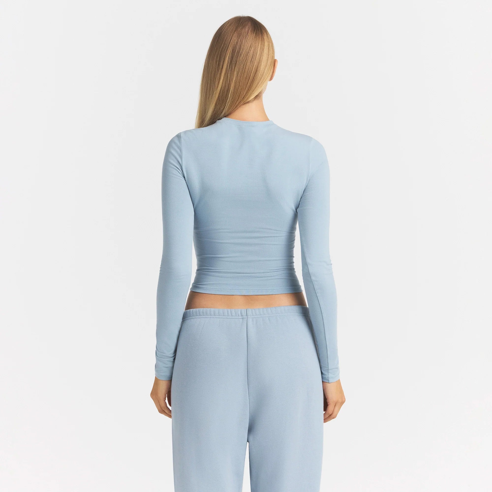COTTON JERSEY LONG SLEEVE T-SHIRT | FOG