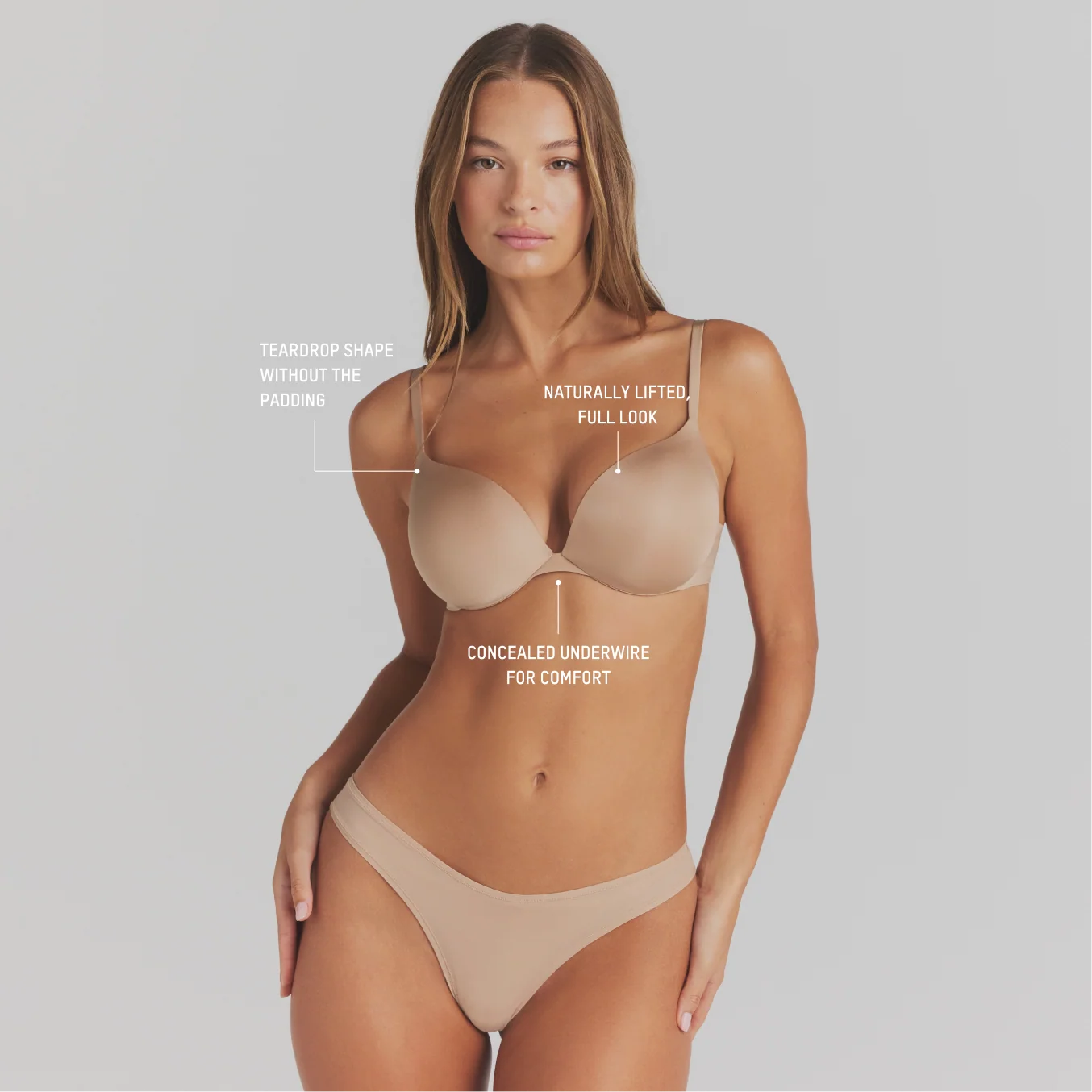 SKIMS ULTIMATE T-SHIRT BRA | CLAY