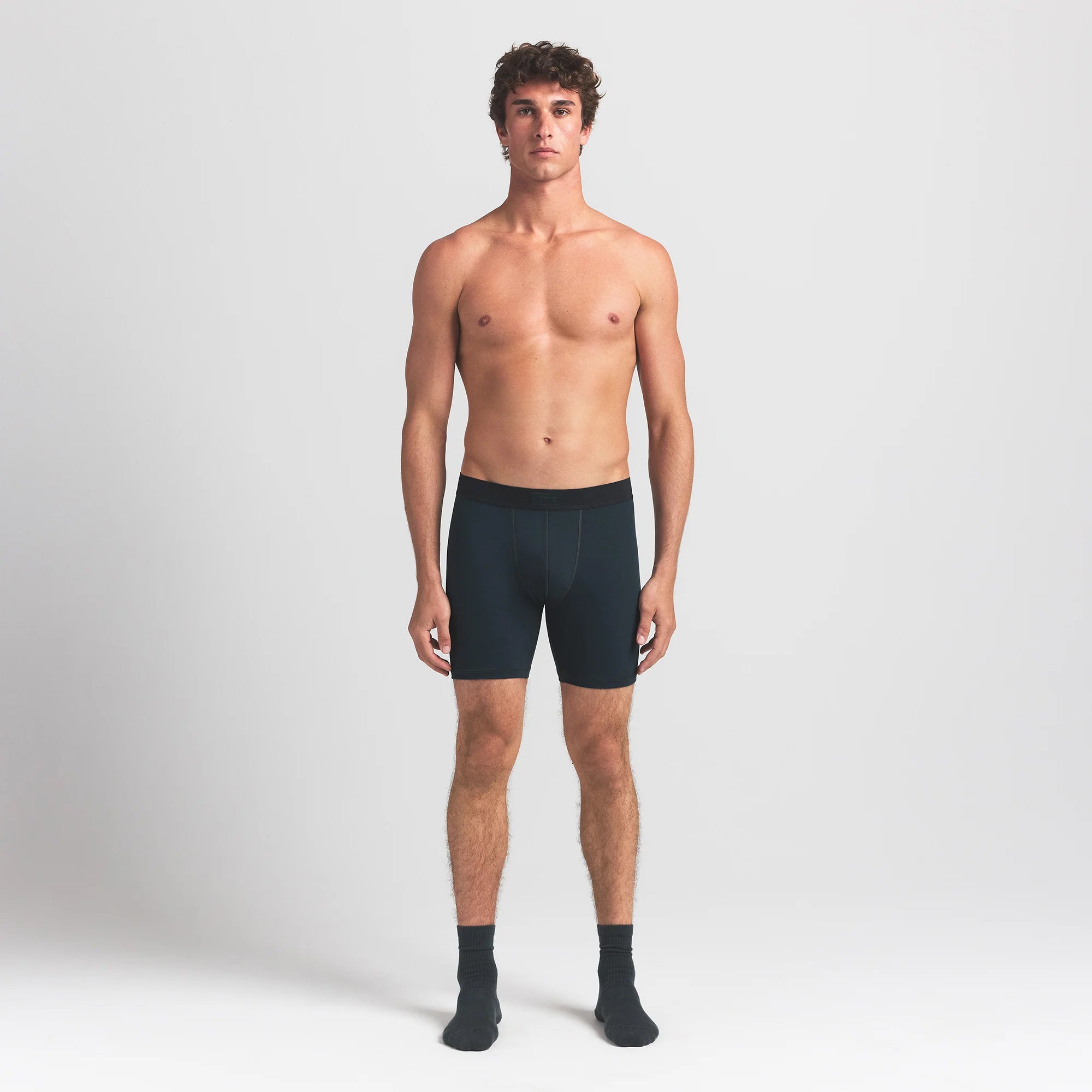 SKIMS COTTON MENS 5" BOXER BRIEF | VERDANT