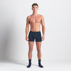 SKIMS COTTON MENS 3" BOXER BRIEF 3-PACK | BLUE BLACK MULTI