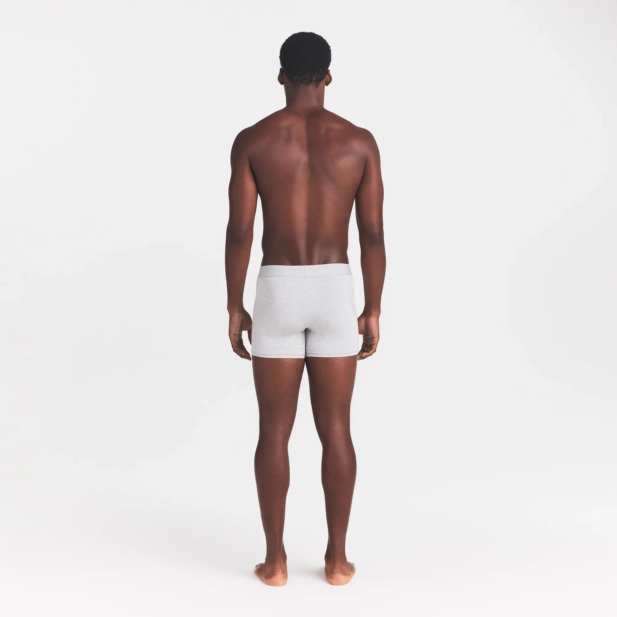 SKIMS STRETCH MENS 3 INCH BOXER BRIEF | LIGHT HEATHER GREY