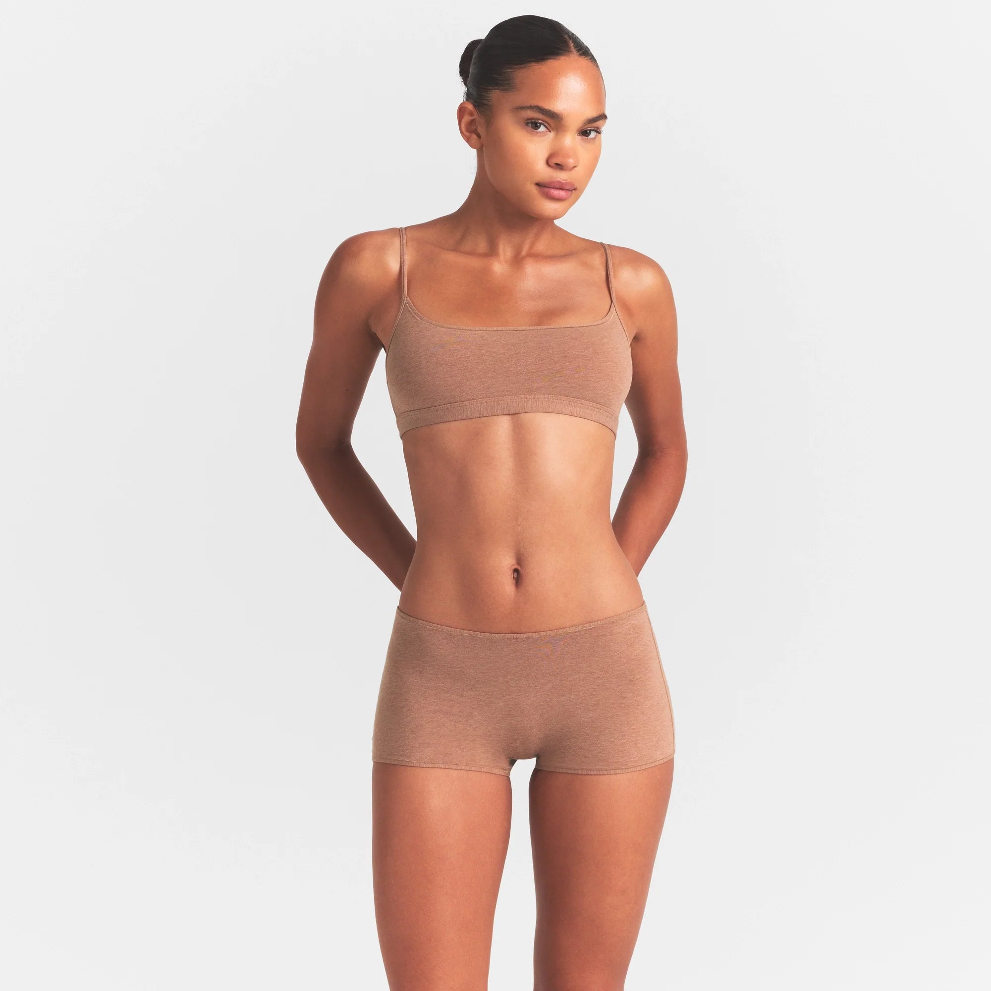 EVERYDAY COTTON SCOOP BRALETTE | SIENNA HEATHER