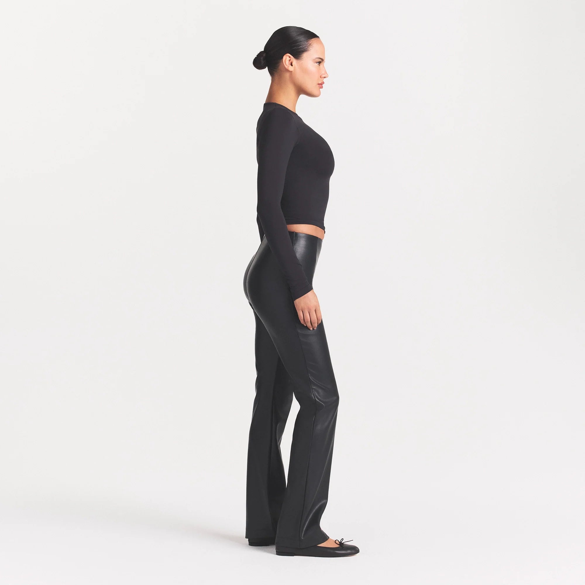 FAUX LEATHER PANT | ONYX