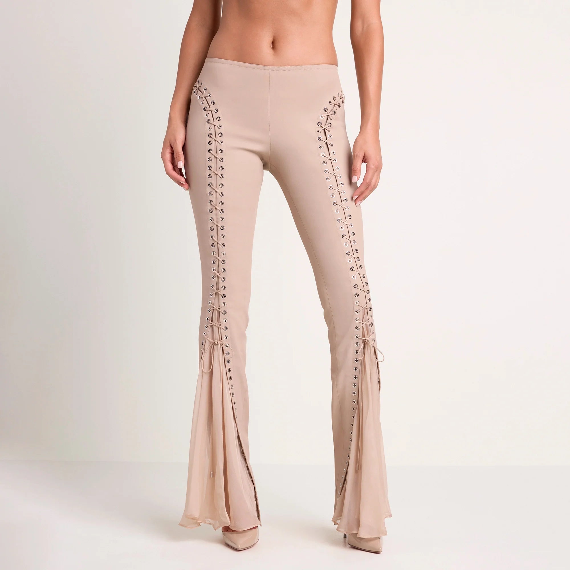 LUDOVIC DE SAINT SERNIN X SKIMS WAXED COTTON PANT | CLAY