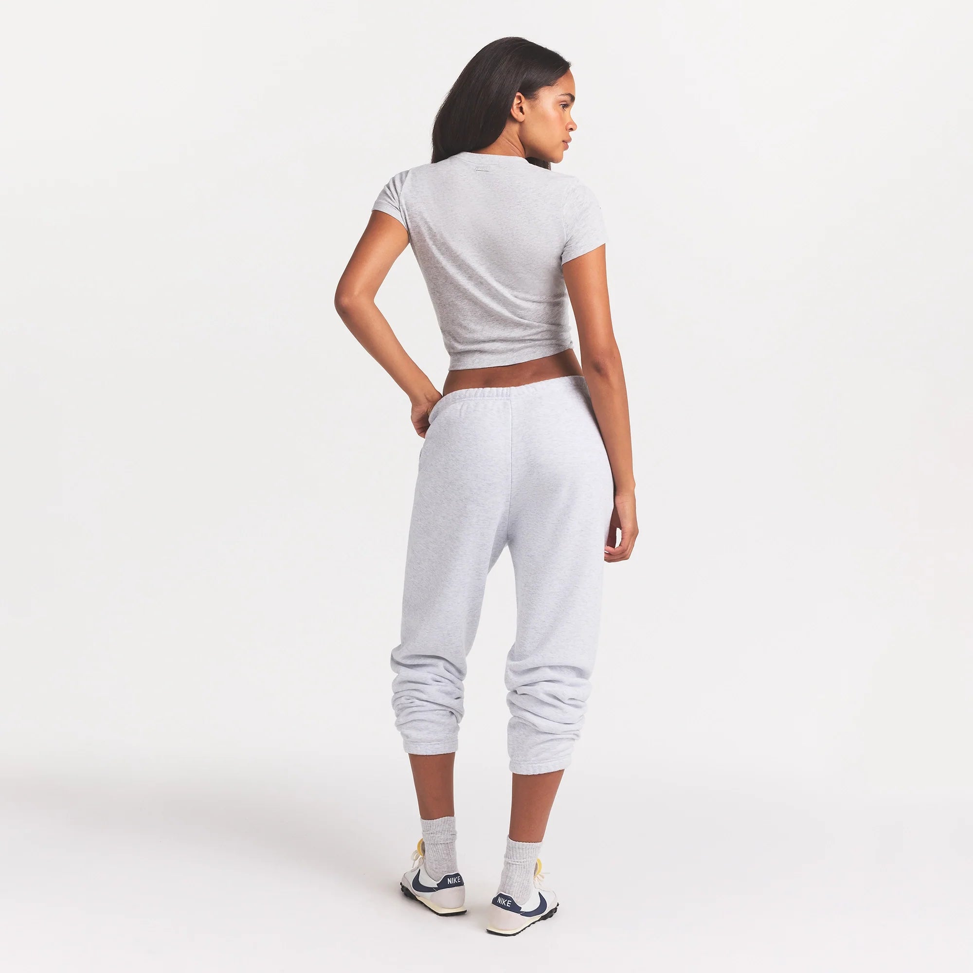COTTON FLEECE JOGGER | LIGHT HEATHER GREY
