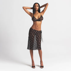 SKIMS ROMANCE MIDI SKIRT | OBSIDIAN SPACED HEARTS