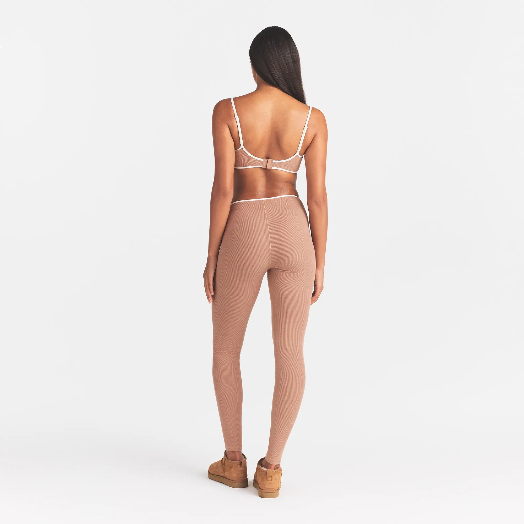 COTTON RIB LEGGING | SIENNA CONTRAST