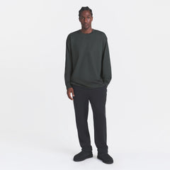 HEAVYWEIGHT COTTON MENS RELAXED LONG SLEEVE T-SHIRT | DEEP SEA