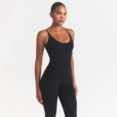 SMOOTH LOUNGE CAPRI CATSUIT | OBSIDIAN